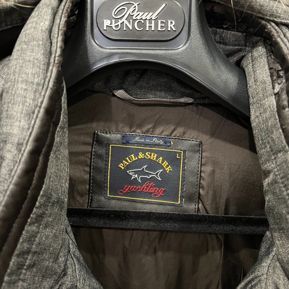 Paul & Shark Grey Down Winter Coat (Large) - Picture 11 of 12